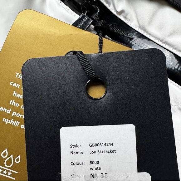 Goldbergh Lou Down Ski Jacket NWT white and black US 8 Waterproof - Picture 5 of 9